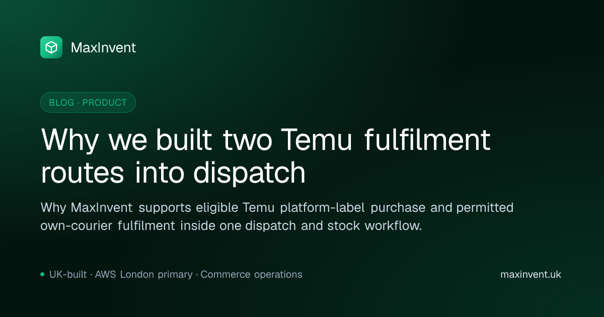 Why we built direct Temu courier label purchase — MaxInvent Blog ...